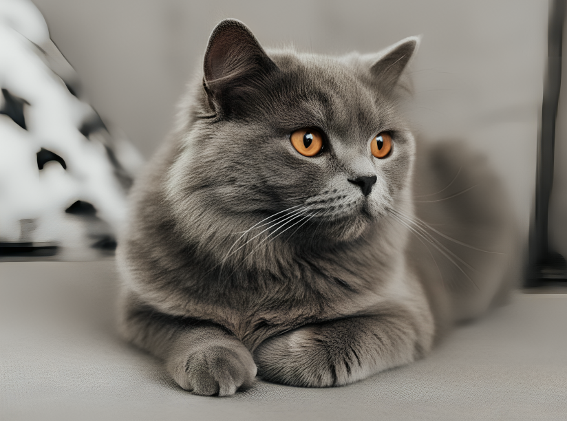 gray persian cat